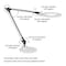 Hastings Home Hastings Home Swing Arm Desk Lamp-Dimmable LED 781655HIE - alternate 2